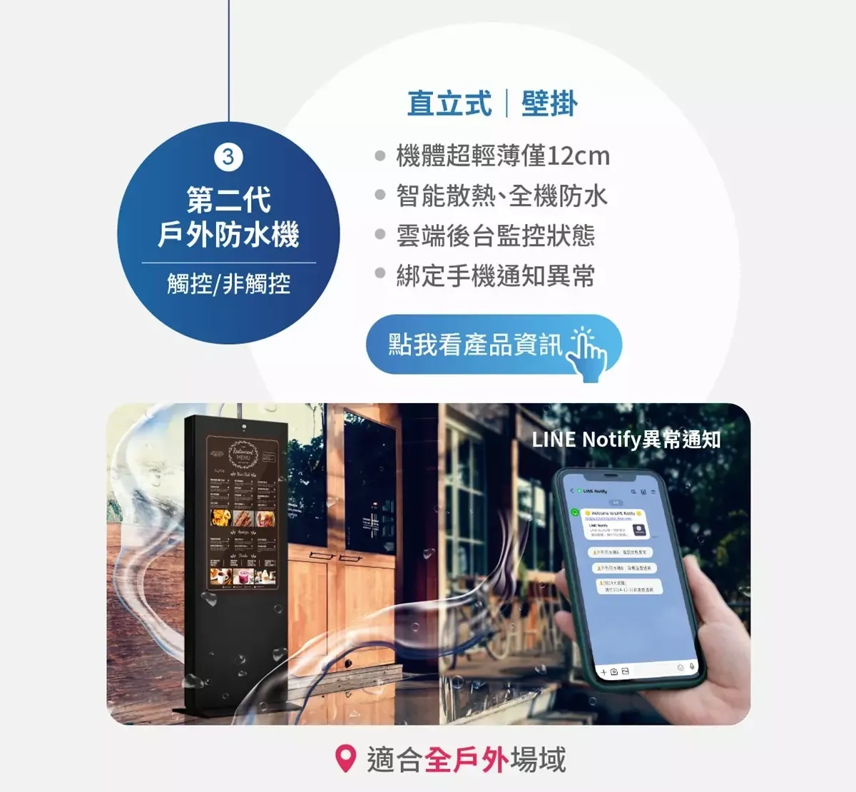 高亮度直立式 36 吋